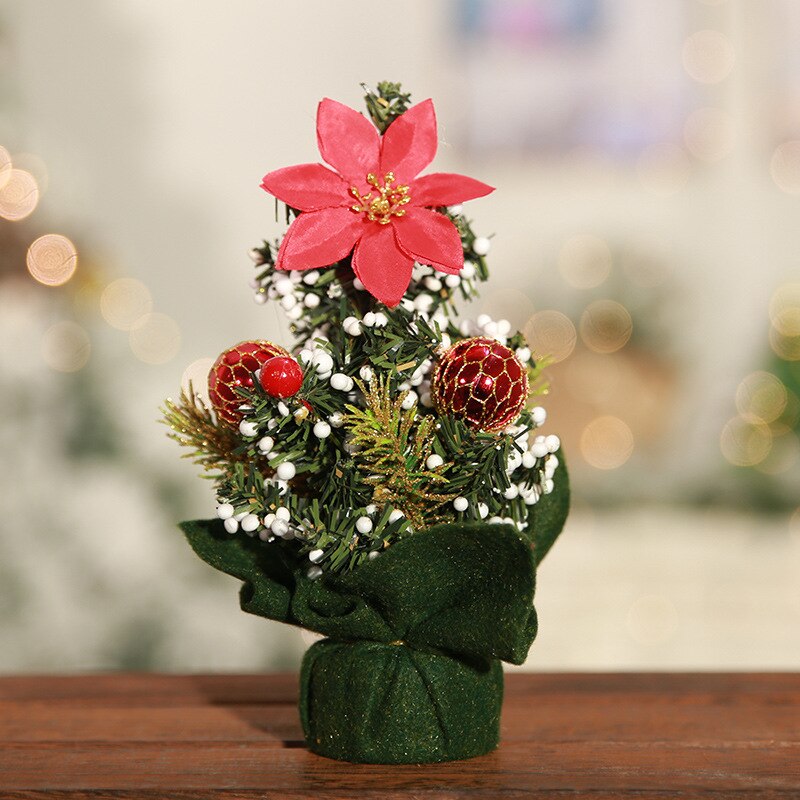 20cm bord juletræ dekoration fyrretræ mini xmas træ juledekorationfestival miniature træ år: 7