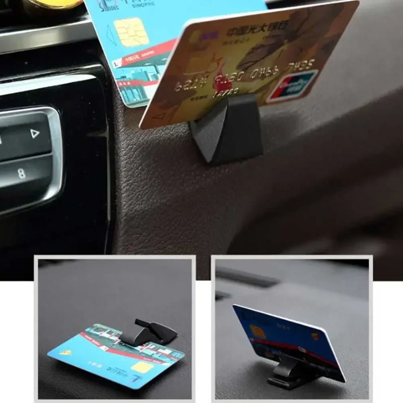 Multifunctionele autokaartklem Parkeerkaart Vaste houder Clip Auto-accessoires Tijdelijke parkeerkaart Tickethouder Auto-interieur