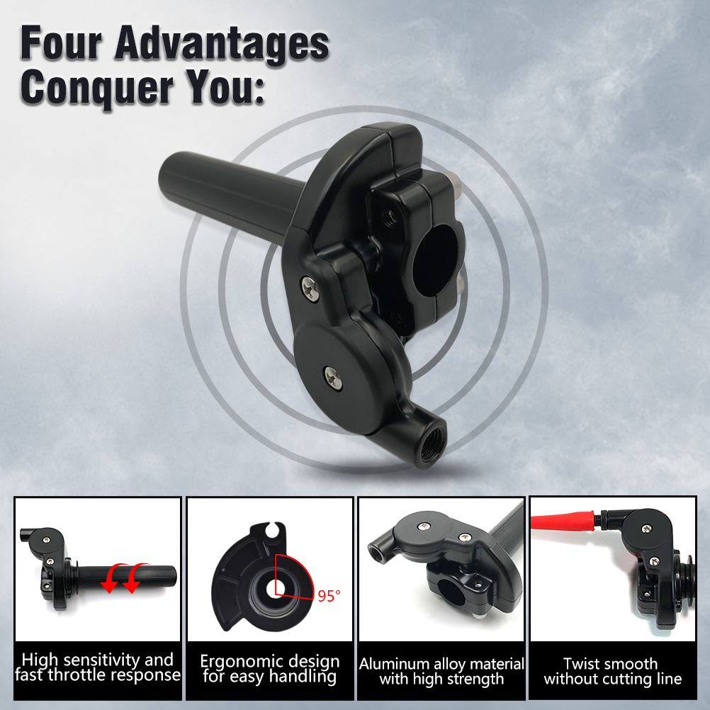 Manopole acceleratore moto OTOM 22mm con meccanismo runner per KTM HONDA YAMAHA KAWASAKI SUZUKI manubrio acceleratore gas