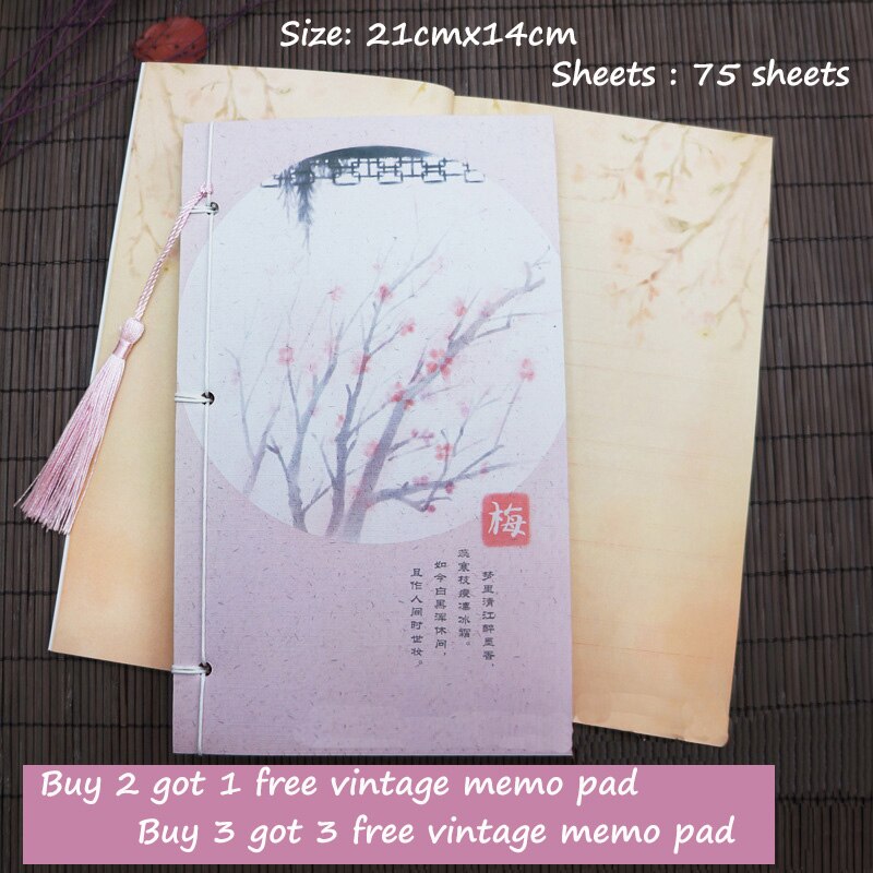 21X14cm Cute Diary Notebook Ruled Inner Paper A5 Notepad Beautiful Collection Binding Flower Writing Books: Navy Blue