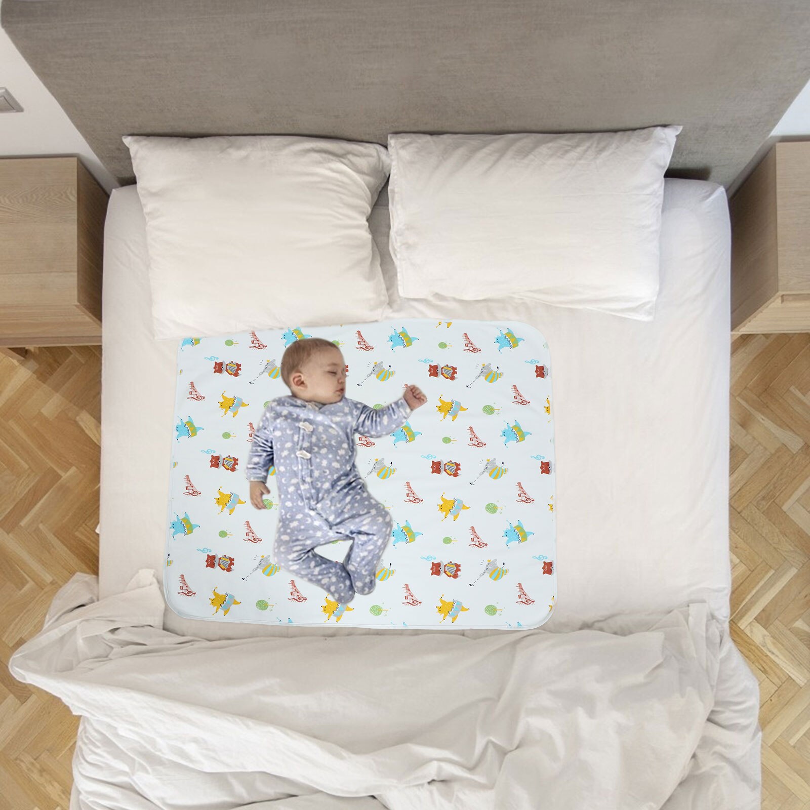 1pc Washable Baby Mat Bed Protection Absorbent Pad Waterproof Baby Piss Pad