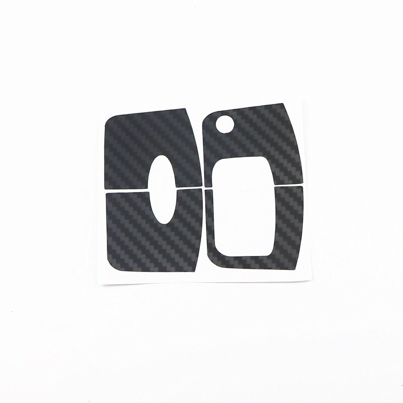 Pegatina para llave de coche de fibra de carbono negra, accesorios de Reacondicionamiento para llave de coche, para Ford Focus 2 3 Ecosport