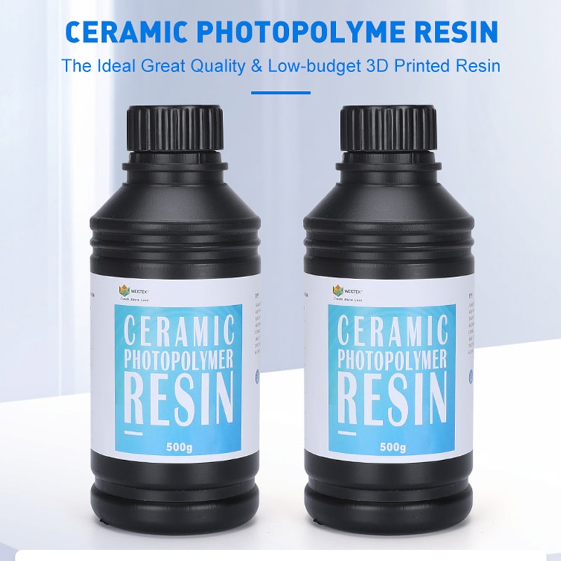 WEISTEK 3D Printing Ceramic Resin 405nm UV Resin for 3d Printer LCD Printer Resin Liquid Printing Material 500ml/bottle