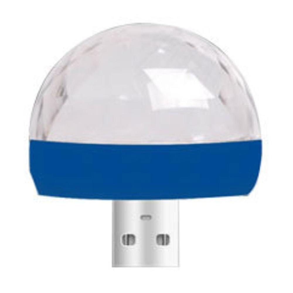 Bil led auto lampa usb ambient light dj rgb mini färgglad musik ljudljus usb-c gränssnitt apple interface party karaoke: 05