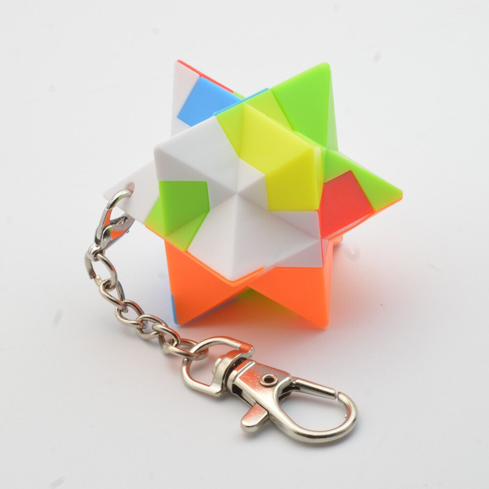 LeFun bausteine Keychain MiNi Magische Würfel Schnelle Ultra-Glatte Spezielle förmigen Schmücken Geschwindigkeit Puzzle Cubes Kinder Spielzeug: keychain cubes 2