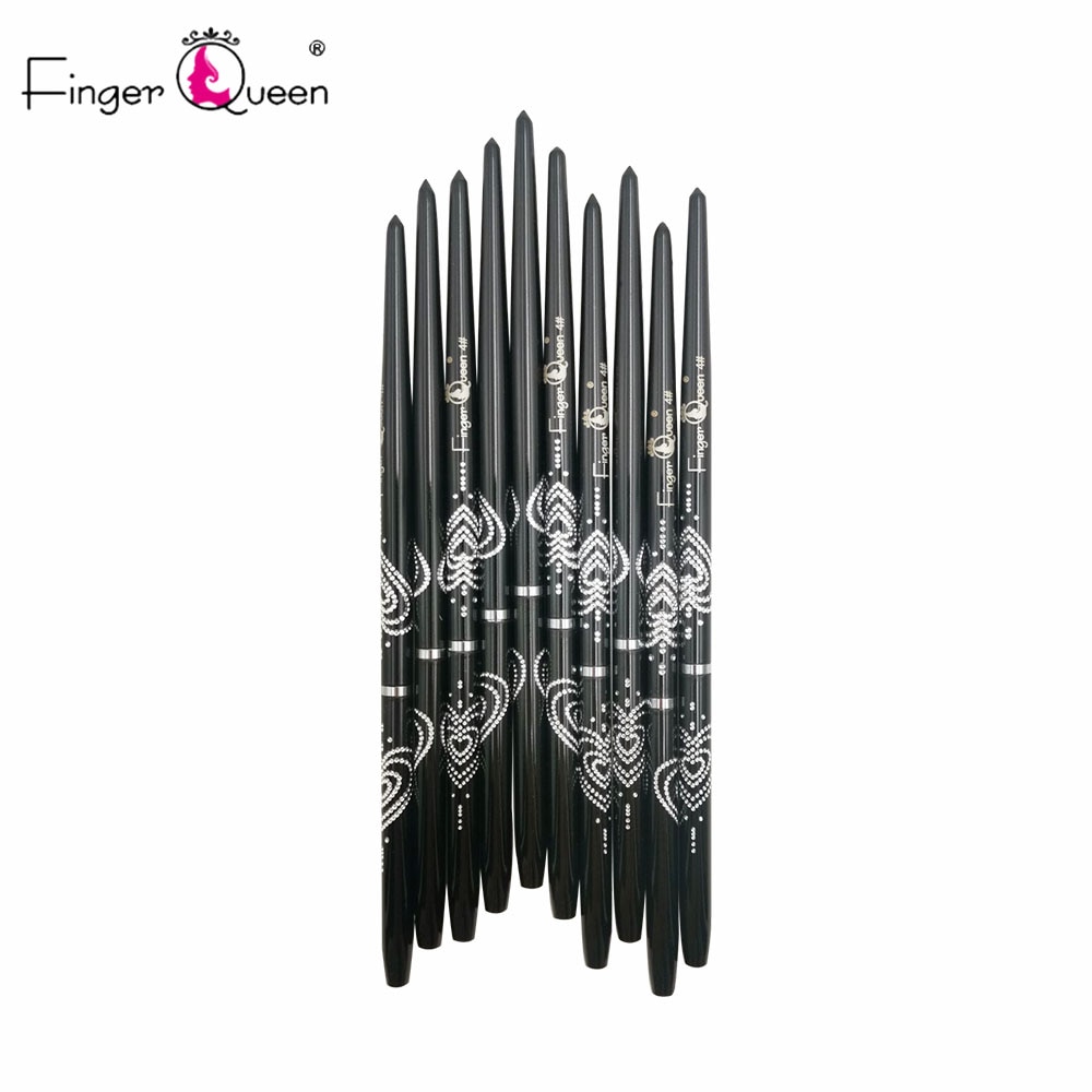 1Pcs Zwart Mini Kolinsky Nagelborstel Crystal Carving Pen Geschikt Voor Professionele Salon Of Thuis Gebruik Gel Nail Brush