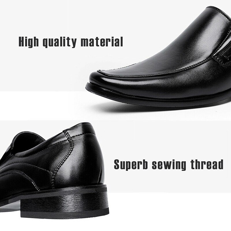 Hommes De luxe décontracté en cuir PU anti-dérapant chaussures hommes offre spéciale bureau formel affaires bout carré chaussures masculines Zapatos De Hombre