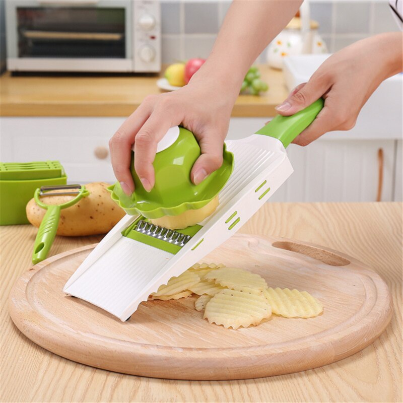 Rød / grøn kartoffelsilke håndbeskyttelse køkken artefakt fingerbeskyttelse køkkenredskaber tilbehør køkkenudstyr hjemmekøkken