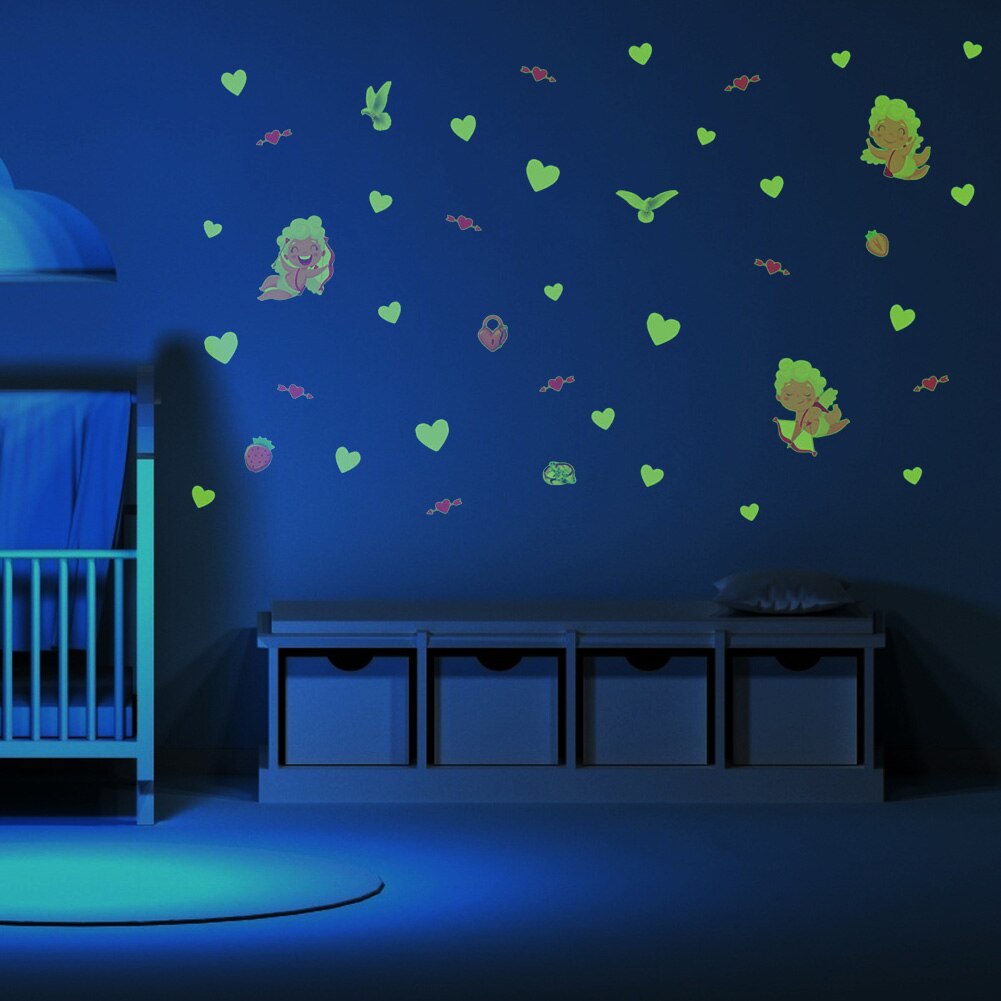 3 st/set självlysande stjärnhimmel väggdekal fluorescerande glöd i mörkret självlysande på väggdekaler för barnrum vardagsrum dekal: M