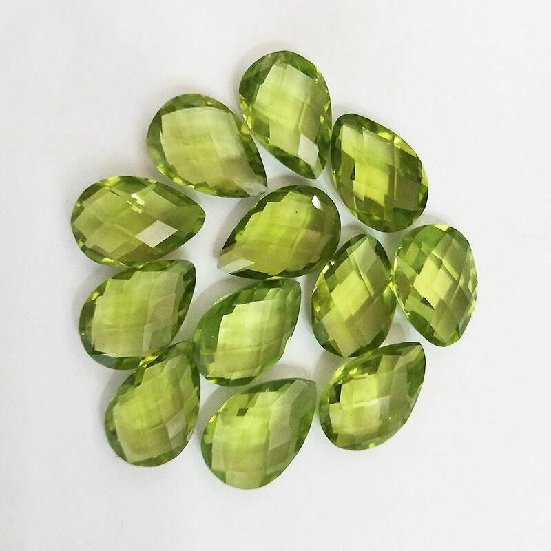 Wong Pioggia 1 PCS Trasporto Libero di Alta Qualità Pera Goccia D'acqua Naturale Peridot Gemme Sciolte Per FAI DA TE Gioielleria Raffinata Che Fanno Commercio All'ingrosso: 3 X 5 MM