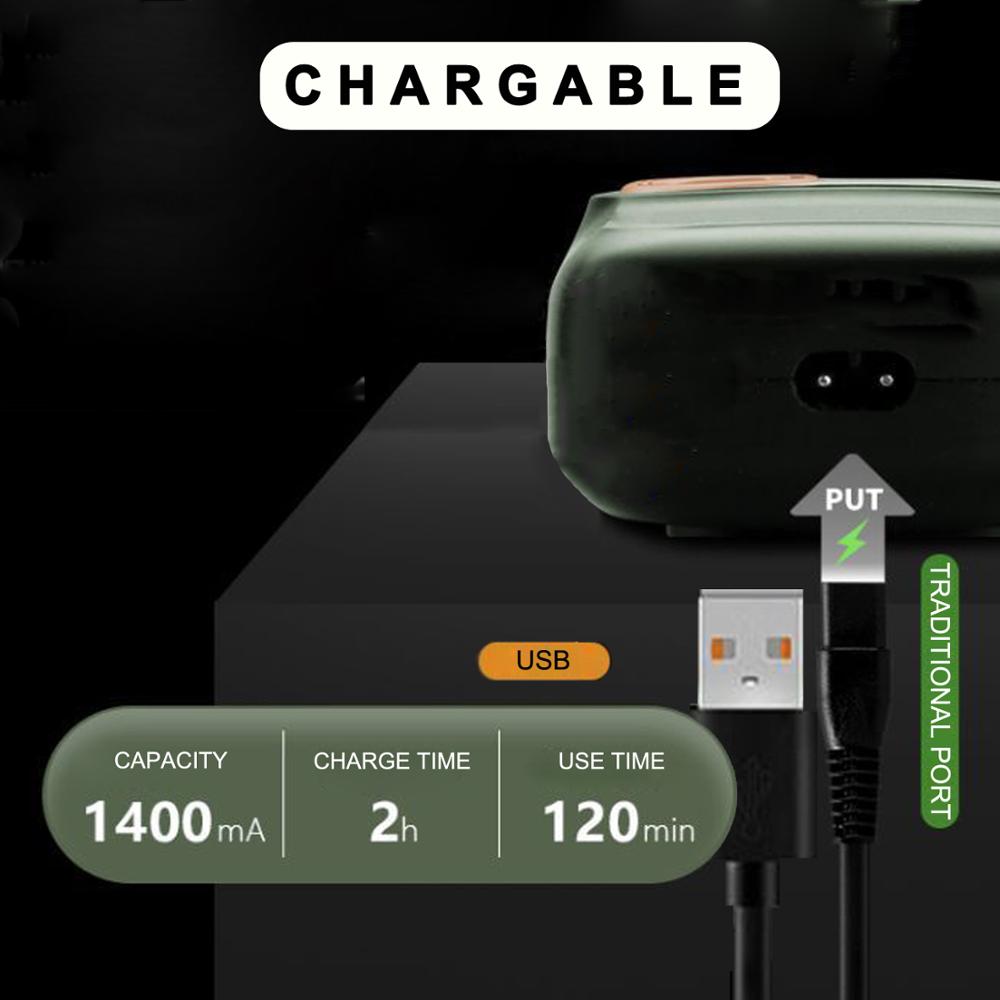 Kemei Rasoio Elettrico Ricaricabile USB Elettrico Barba rifinitore Macchina Da Barba per Gli Uomini Doppia lama Alternativi senza fili Rasoio