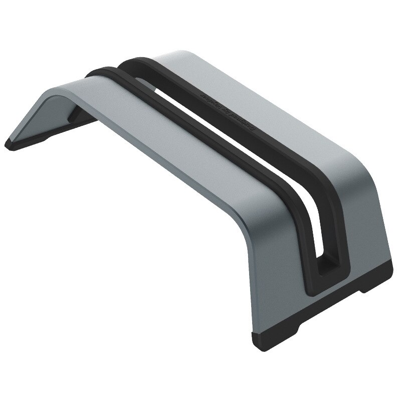 vertical laptop stand mobile height aluminium macbook vertical stand Space-Saving portable multifunctional black