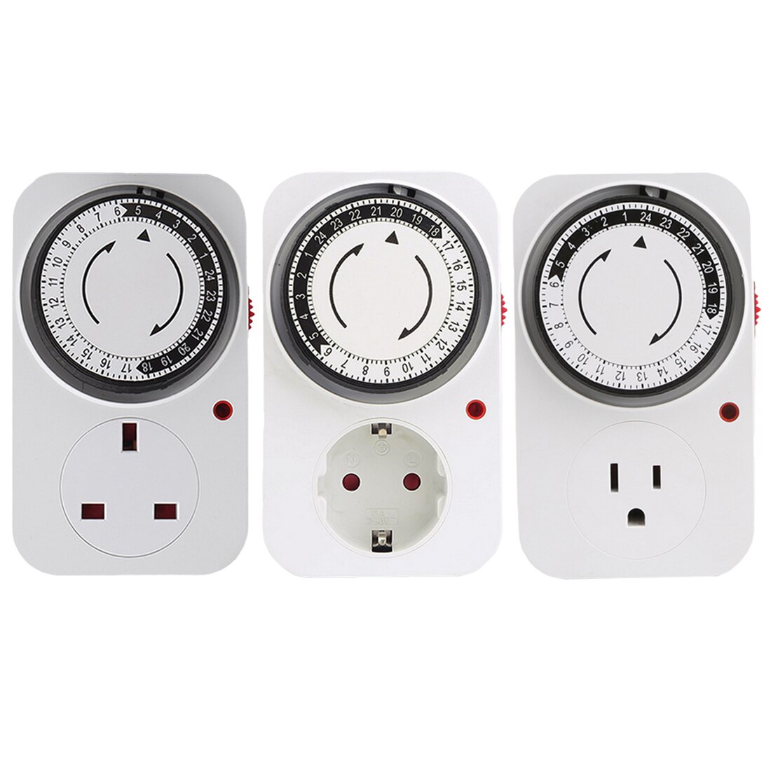 Prise intelligente de commutateur de compte à rebours à la maison prise ue/US/UK 15A 125V prise d'économie d'énergie minuterie mécanique mise hors tension automatique