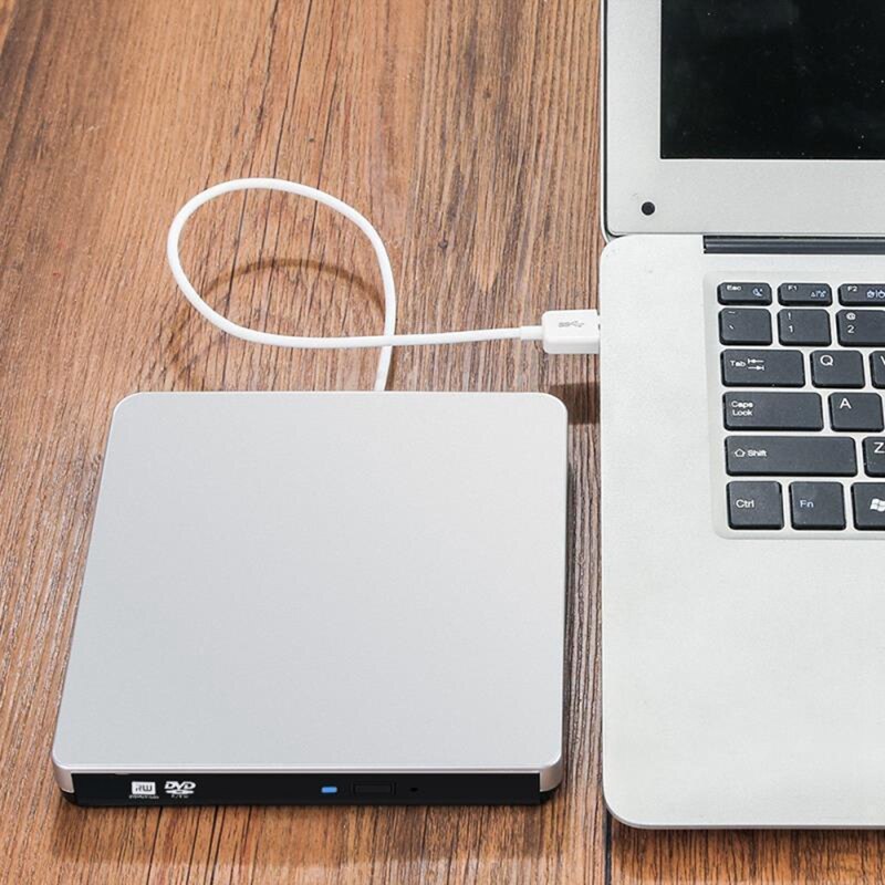 External CD DVD Drive USB 3.0 Ultra Thin DVD Player CD Burner for Laptop Mac Desktop WINXP WIN7 / 8/10 MAC OS VISATA