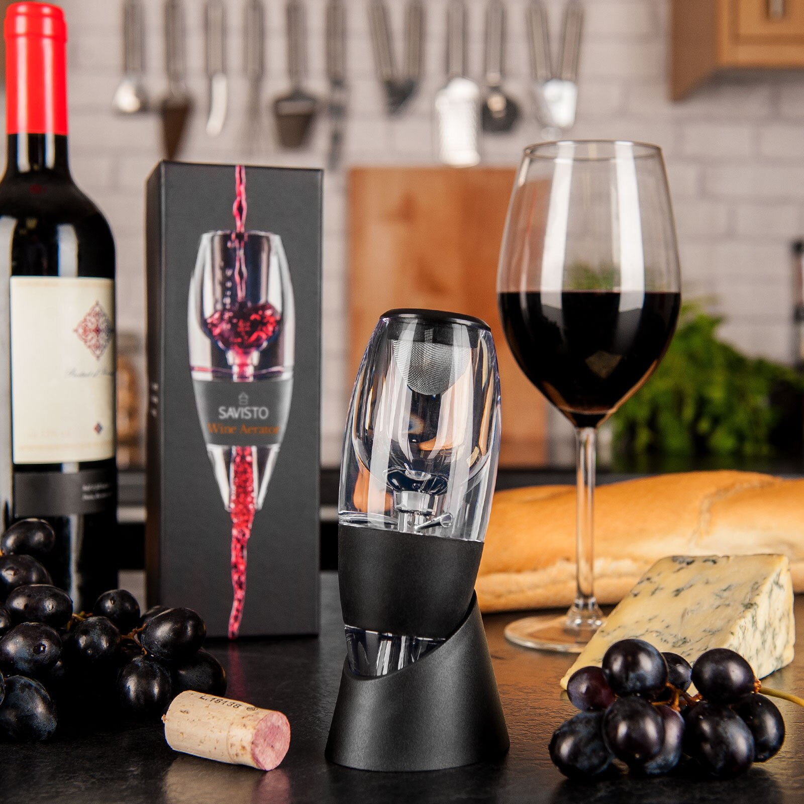 Set De 2 Décanterus à Vin Avec Filtre IBILI - Pour Aérer Et Filtrer Le Vin Avant Service