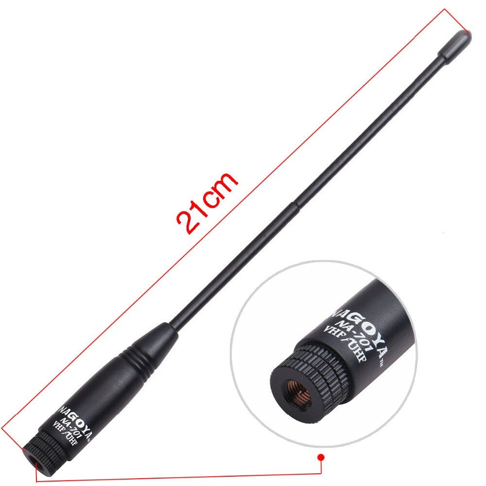2 stücke Nagoya NA-701 SMA-Männlich Dual Band 144/430MHz Soft-Antenne für Handheld Radio TYT Wouxun yaesu ICOM Walkie Talkie Radio