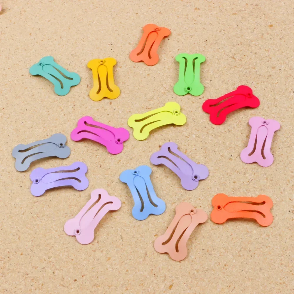 5/10/20 pçs grampos de cabelo para cães multicolorido presilhas pequeno osso snap grampos de cabelo para cão gato pet grooming arcos acessórios para o cabelo