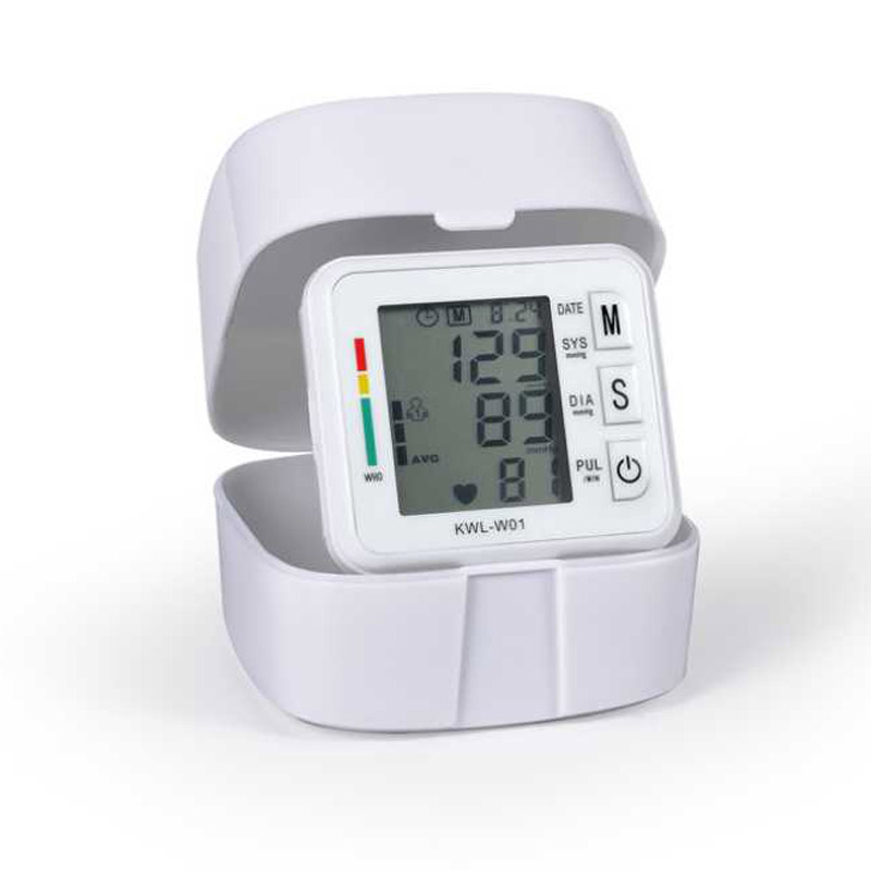 Bloeddrukmeter Automatische Digitale Pols Bloeddrukmeter Heart Beat Rate Pulse Monitor Tonometer Pulsometer Machine: No voice With box