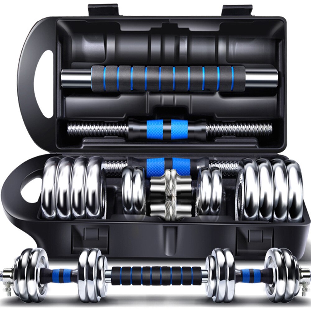 20kg 50mm diameter electroplated cast iron dumbbell men's weight adjustable barbell sports equipment.