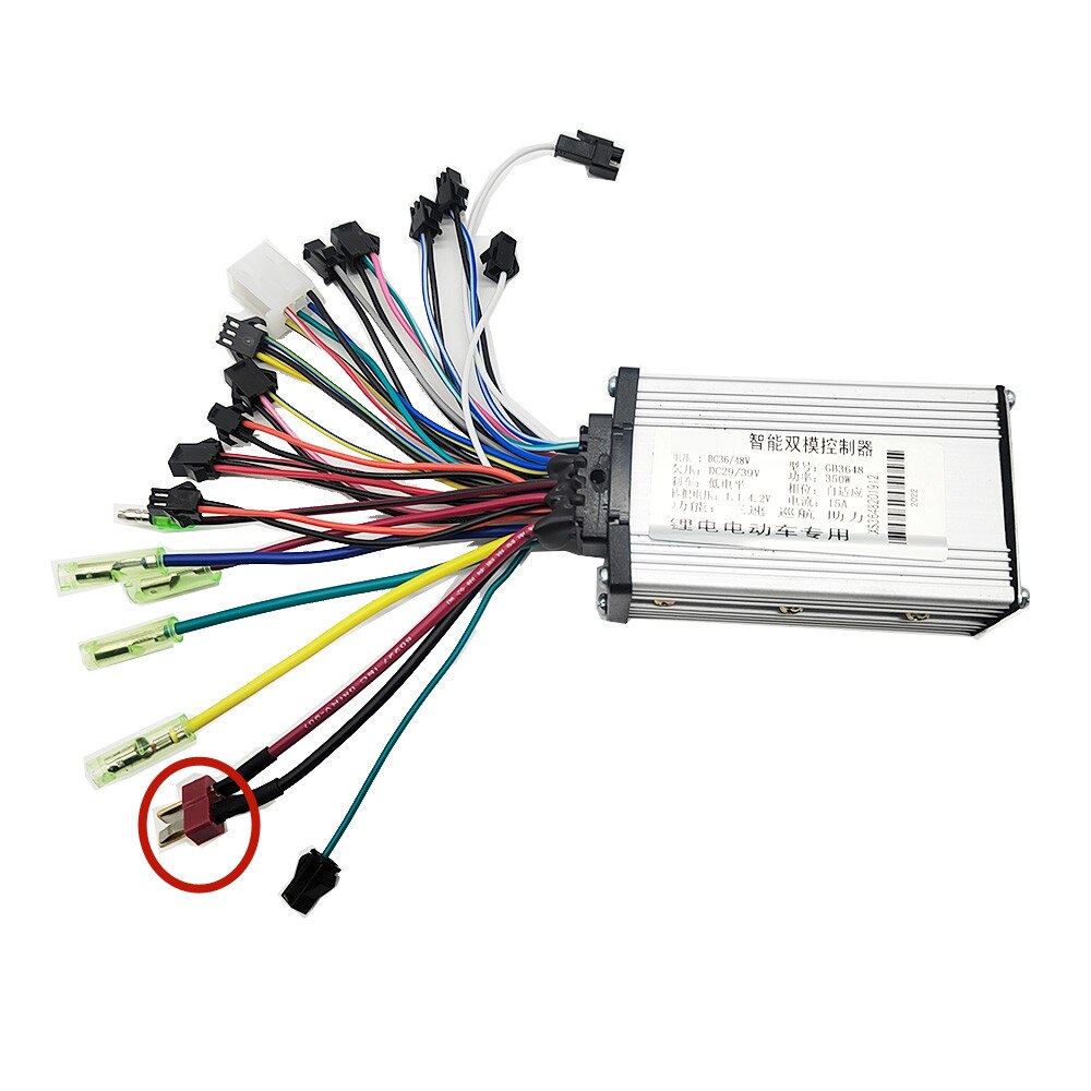 36V 48V 350W E-Bike Controller Electric Scooter Brushless Controller with PAS for Electric Bike/Hub Motor/BLDC Motor: 36V-48V 350W T