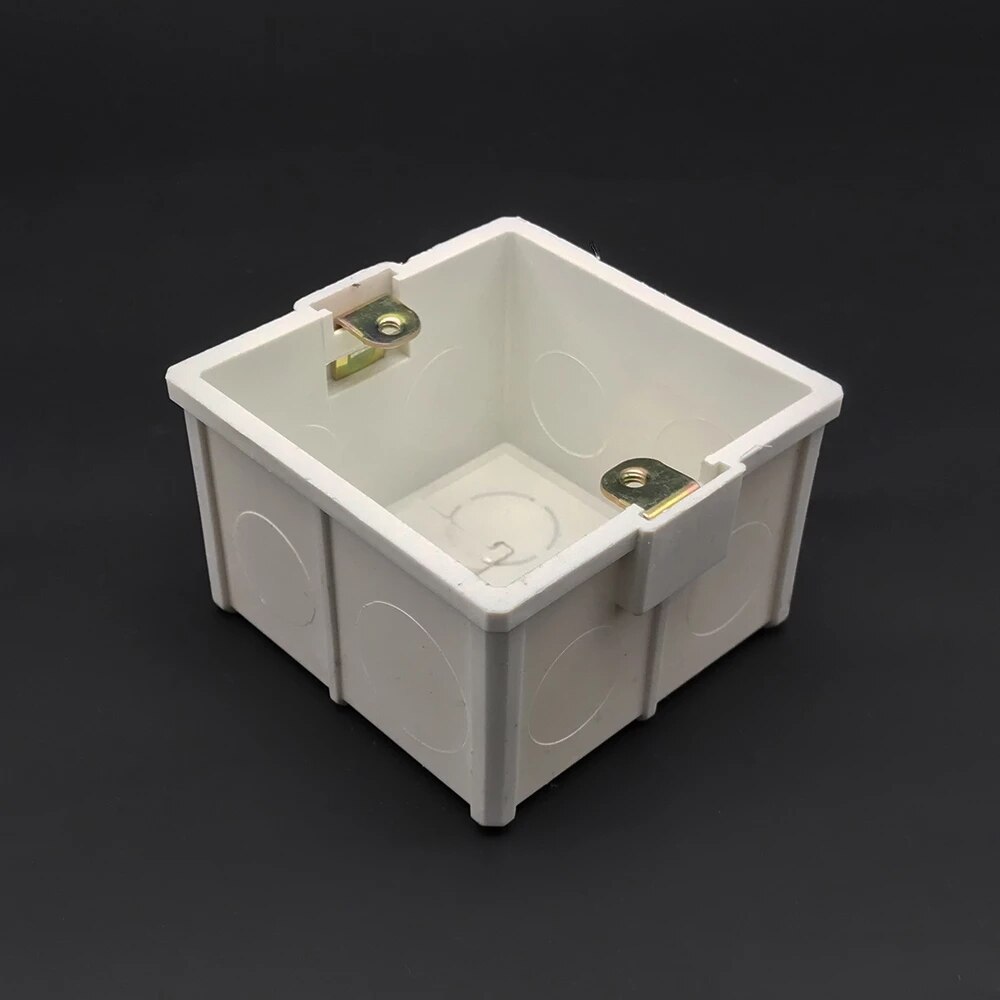 White Plastic Thicker Materials 86mm Type Home Thermostat Temperature Controller Mounting Box