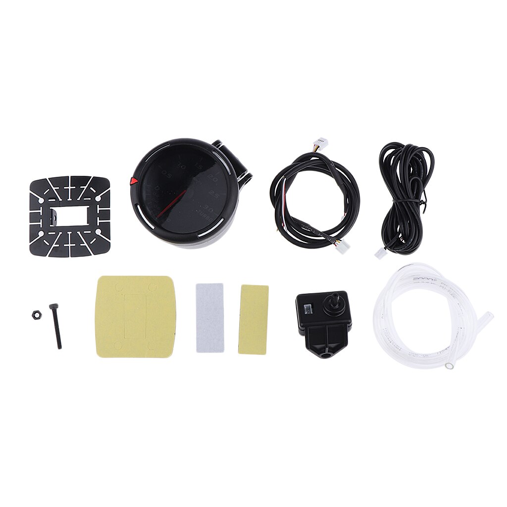 2.4'' 60mm Universal Car LED Turbo Boost Press Pressure Gauge Meter