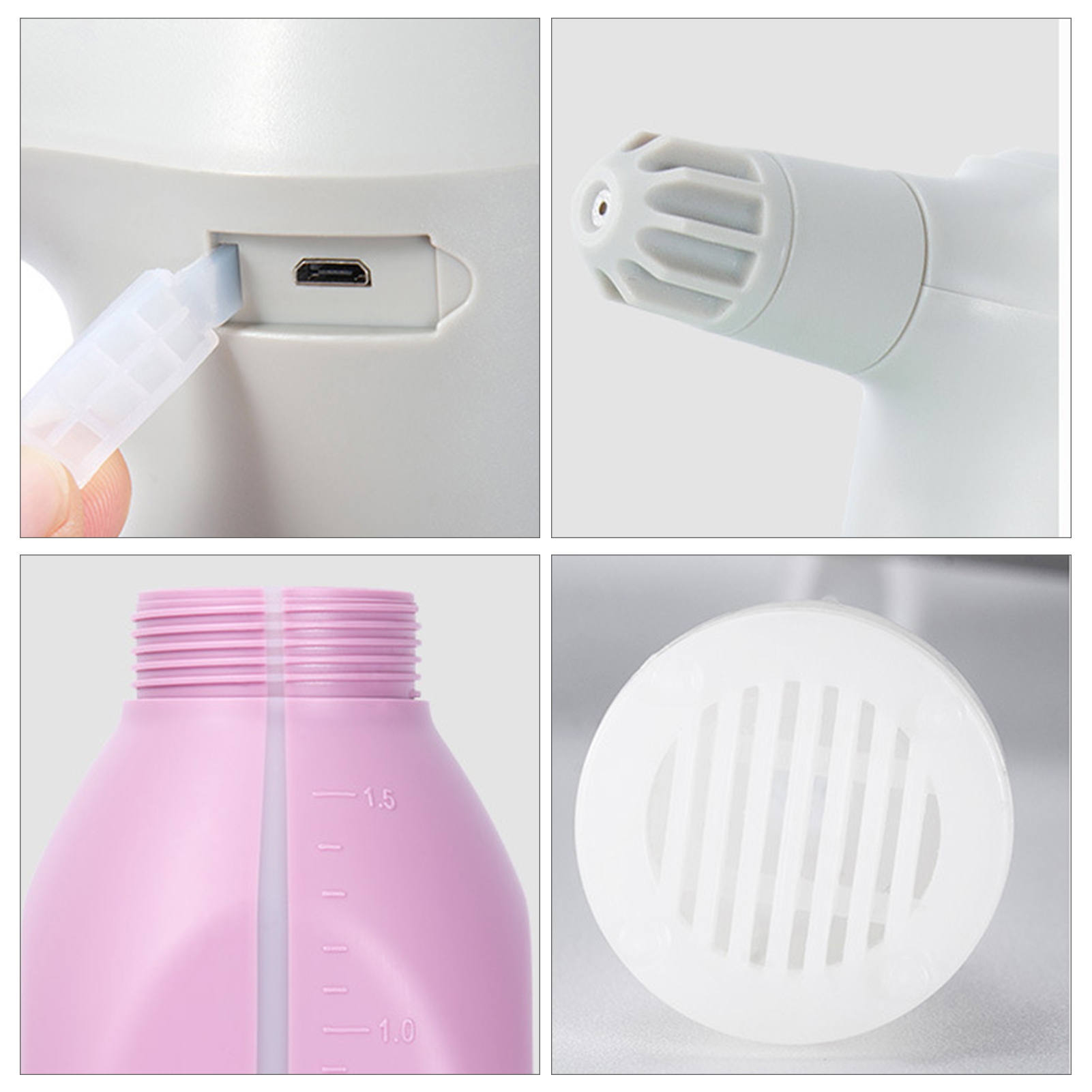 1.5L Electric Garden Sprayer Automatic Plant Mister Spray Bottle for House Flower Indoor Handheld Watering Can Spritzer Tool