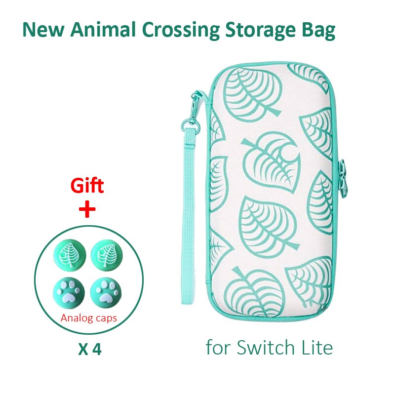 Mari Style Storage Bag Animal Crossing for Nintendo Switch Portable Travel Carrying Case for NS Switch Game Accessories: L(For Switch Lite)