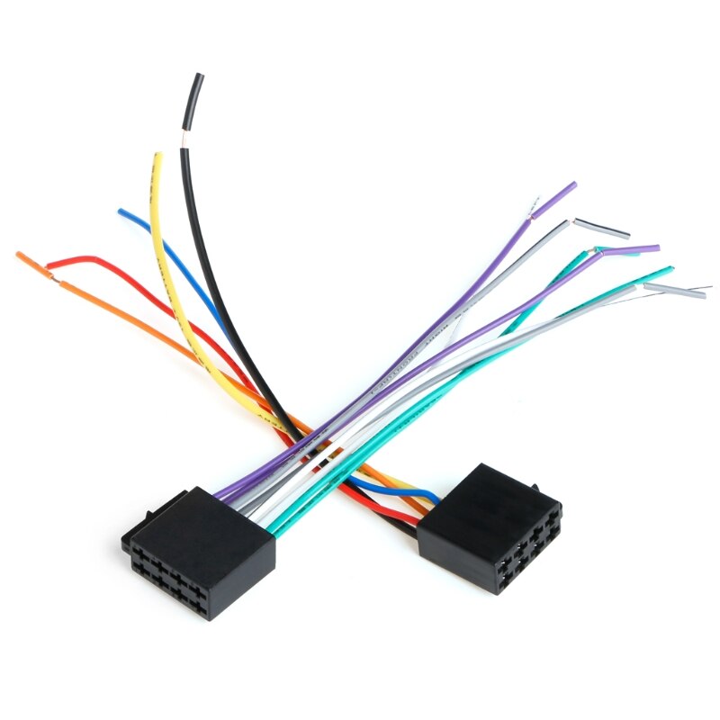 12Cm Universele Vrouwelijke Iso Kabelboom Autoradio Adapter Connector Draad Plug Kit