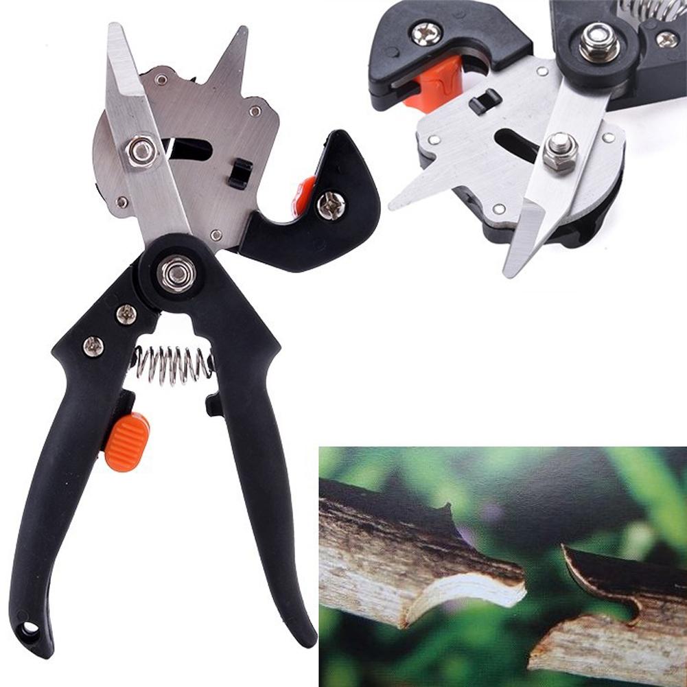 Herramientas de jardín, podadora Chopper, herramienta de injerto de árbol para jardín con 2 cuchillas, tijeras para plantas,