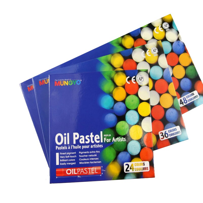 12/24 farbe Korea Fluoreszierende metallisch Kreide Berufs Mittlere und Schwere Öl Pastell Weiche Kreide Holz Kasten Graffiti Pinsel