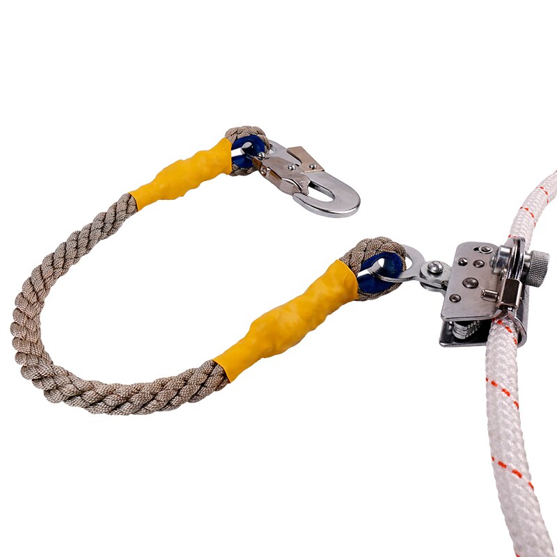 1 Set Safety Rope Self-Locking Device Nylon Rope Fall Protection Outdoors