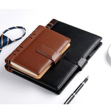 School Notebook Planner Business Notepad A5 Loose-leaf Notebook Leather Stitching This Customization JSB001G
