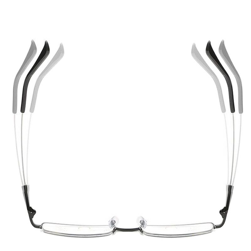 Metalowe tytanowe progresywne wieloogniskowe okulary do czytania mężczyźni kobiety blokujące niebieskie światło powiększające prezbiopia tr90 pół obręczy elastyczne