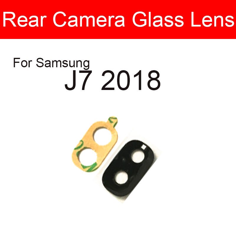 Cámara trasera de cristal para Samsung Galaxy J1 J2 J3 J5 J7 Pro , , , J337 J310 J330 J510 J530 J710 J730 + adhesivo: J7 2018