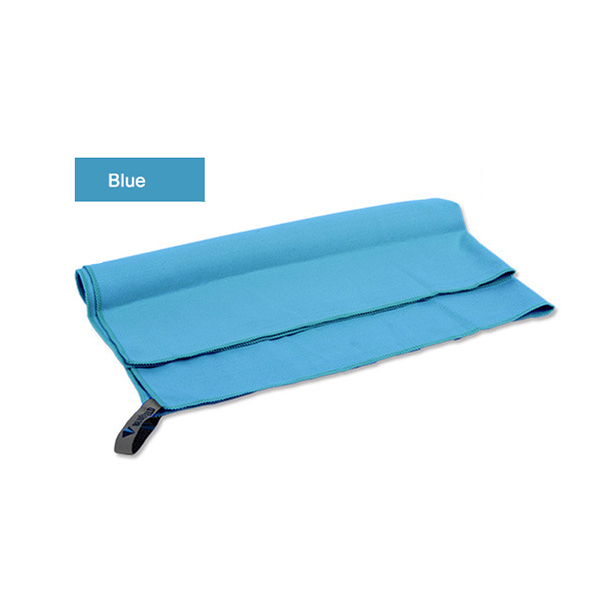 Sport Handdoek Met Zak 300X700Mm Draagbare Microfiber Bluefield Quick Droge Handdoek Washandje Outdoor Spor Zwemmen Travel Gym handdoek: Blue