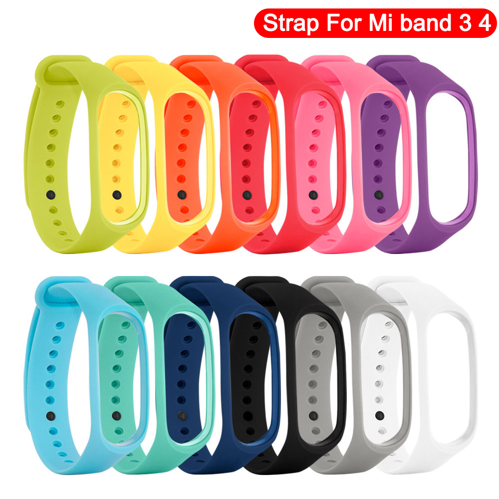 Upea värikäs ranneke rannerengas mi band 4 xiaomi mi band 3 hihna pulseira mi band 4 3 xiaomi correa mi band 4 hihna