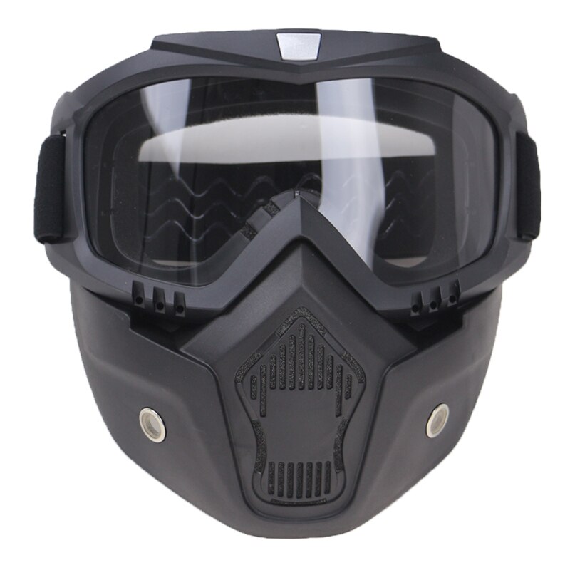 6 Kleur Beschikbaar Helm Masker 3/4 Open Gezicht Helm Gemonteerd Goggle Masker Multi Fucntion Helm Glas