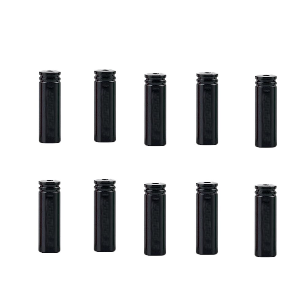 10 pcs Mountain Bike Shell Ferrules Crimping Bicycle Accessories Bicycle Gear Lever Cable end Tip Cover Brake Cable Cover: black 5mm