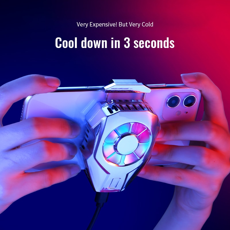 Ventilateur de refroidissement Portable pour jeu, refroidisseur de téléphone Portable alimenté par USB, outil de refroidissement à encliqueter pour smartphone IOS et android