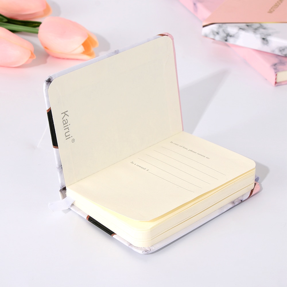 96 Sheets Marble Pattern Notebook Student Pocket Notepad Student Stationery Diary Notebook Office School Supplies A5/A6/A7