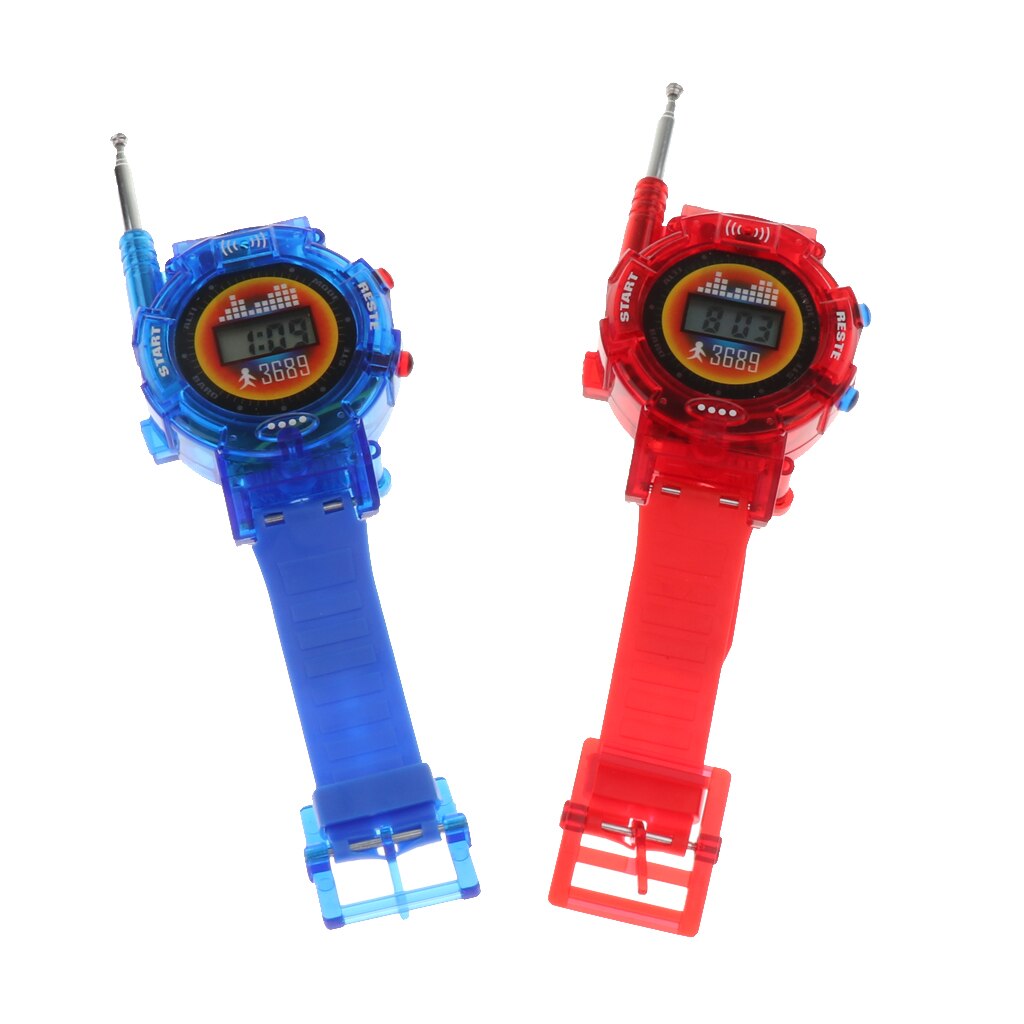 2 uds. De juguetes electrónicos, reloj de pulsera, Radio bidireccional, Walkie Talkie, juego al aire libre