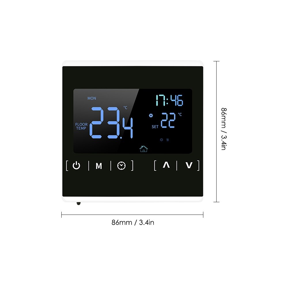 Smart LCD Touchscreen Thermostat for Home Programmable Electric Floor Heating System Water Heating Thermoregulator