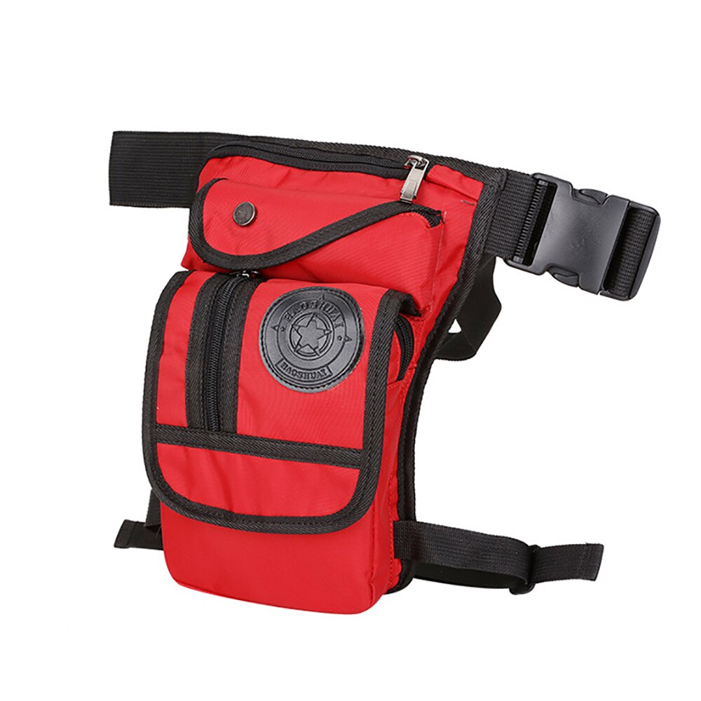 Riñonera de nailon resistente al agua para hombre, bolsa para pierna, muslo, cadera, cintura, viaje, motocicleta, bolsos de hombro tipo bandolera,: B-4