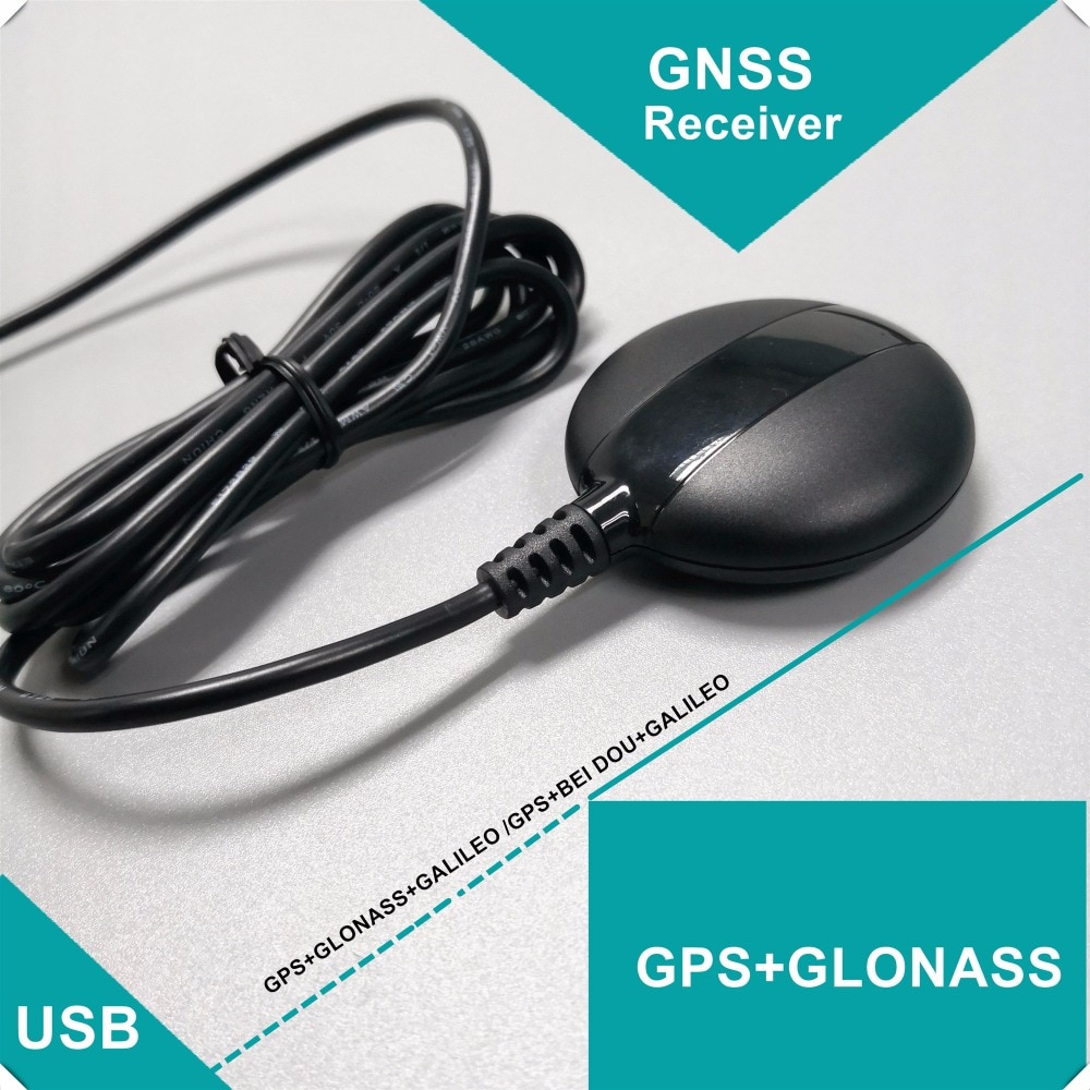 Topgnss Usb Gps Ontvanger Glonass Galileo M8030 Dual Gnss Ontvanger Module Antenne Aptop Pc, GN225U8, beter dan BU-353S4 G-Muis