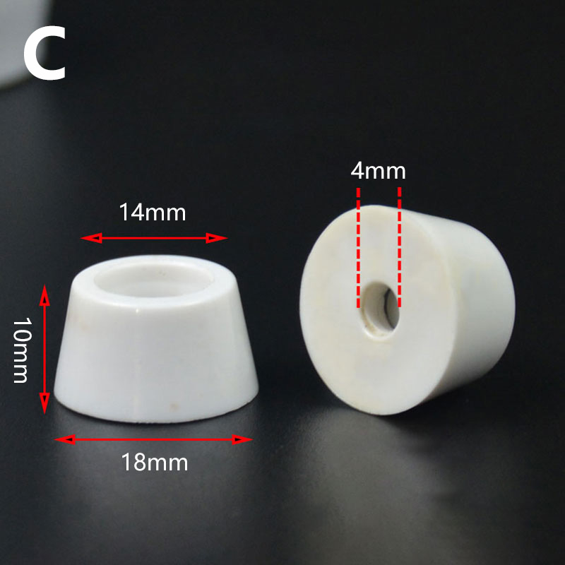 10 Stuks Anti Slip Meubelpoten Voeten Pads Voor Kast Bed Tafel Wit Conische Rubberen Schokkussen Vloer Beschermer Meubelonderdelen