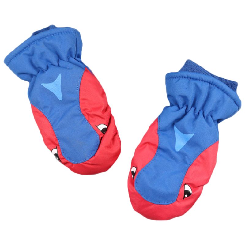 Winter draussen Jungen Mädchen Karikatur Ski Wasserdichte Handschuhe Nette freundlicher Nicht-Unterhose Warme Winddicht Fäustlinge: 3