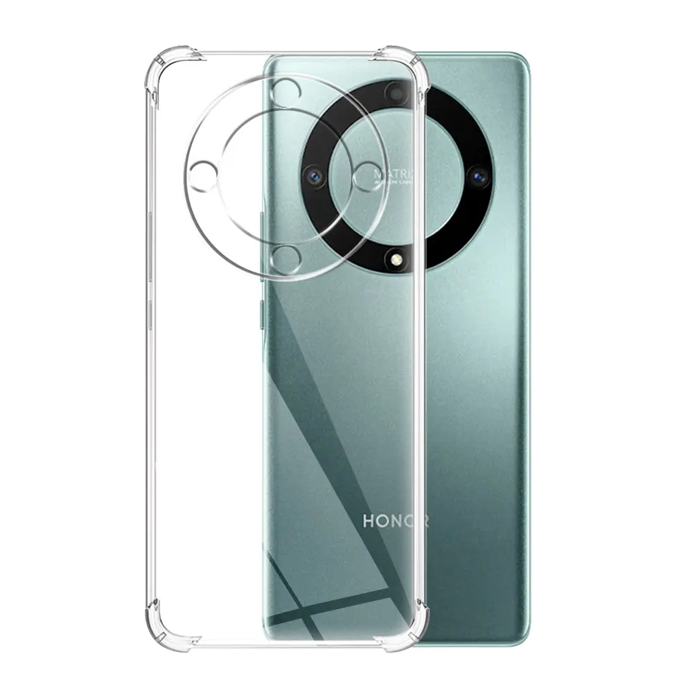 Funda transparente a prueba de golpes para Honor Magic 5 6 Lite 4 Pro 90 80 Pro TPU Funda para Honor X8B X9B X7B X8A X9A X7A X6 Funda de teléfono: Poliéster