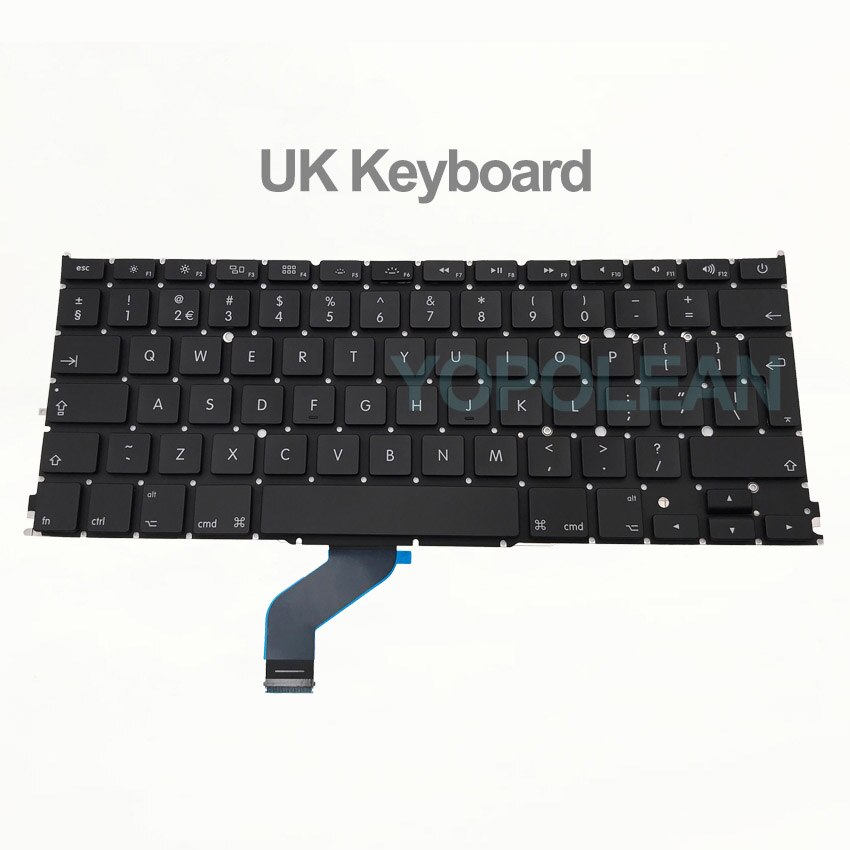 A1425 Keyboard UK US German Spain Russian Thai Norway Portugal Korean Arabic For Macbook Pro Retina 13" A1425 year