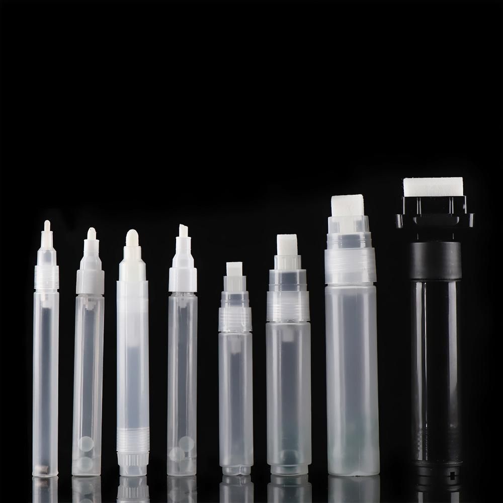 Tinta recargable de plástico para uso repetible, bolígrafo de Pintura transparente, accesorios, varilla vacía, bolígrafos de Graffiti, marcador de tiza líquida